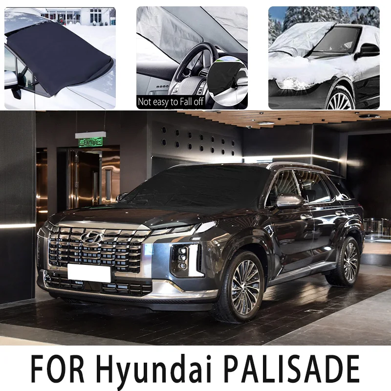 Car snow cover front for Hyundai PALISADE Snowblock heat insulation sunshade Antifreeze wind  Frost prevention car accessories