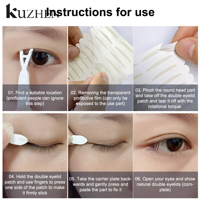 60/100/120 パッチ二重まぶたステッカーハンドル付きナチュラル目に見えない長期的な整形ビッグアイ美容テープツール