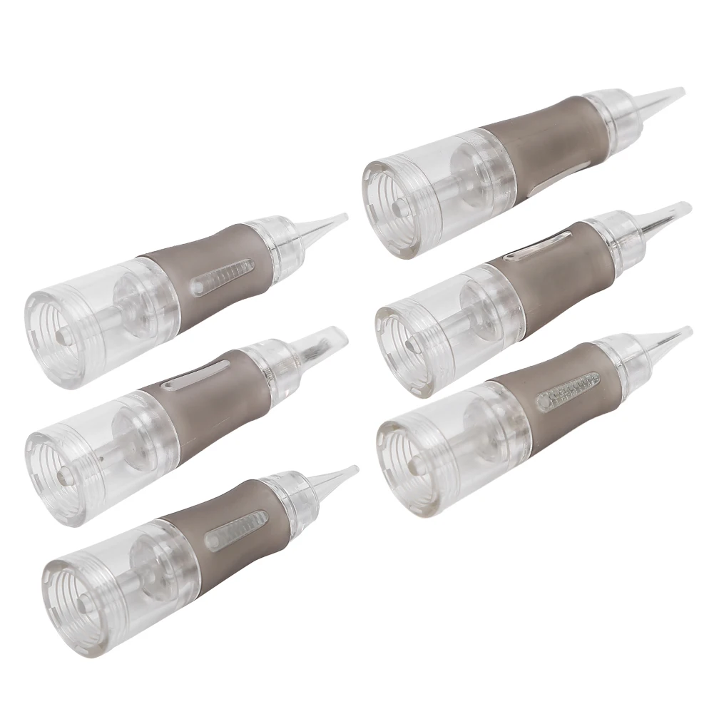 Agujas desechables de varios tamaños para tatuajes, suministros estériles para Microblading, cejas, labios, maquillaje semipermanente, 10 uds.