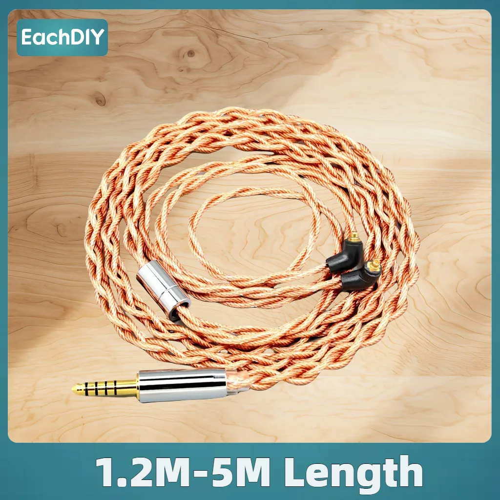

7N OCC Shielding Coaxial Earphone Cable For Etymotic ER4SR ER4XR ER3XR ER3SE ER2XR ER2SE 4 core 1.8mm Graphene Mixed 7757