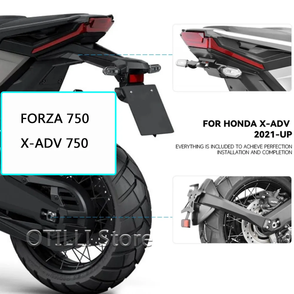 

Motorcycle Parts XADV 750 FORZA 750 Tail Neat Fender License Plate Holder Rear Fenders For Honda X-ADV 750 Forza750 2021 2022