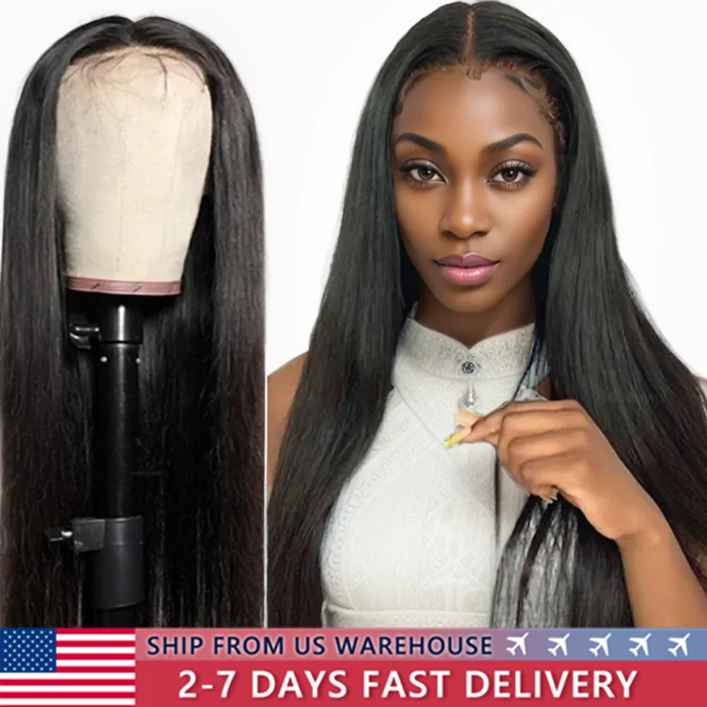 13x6 Bone Straight Transparent Lace Front Human Hair Wigs Pre Plucked Remy Human Hair HD 13x4 Lace Front Wigs For Black Women