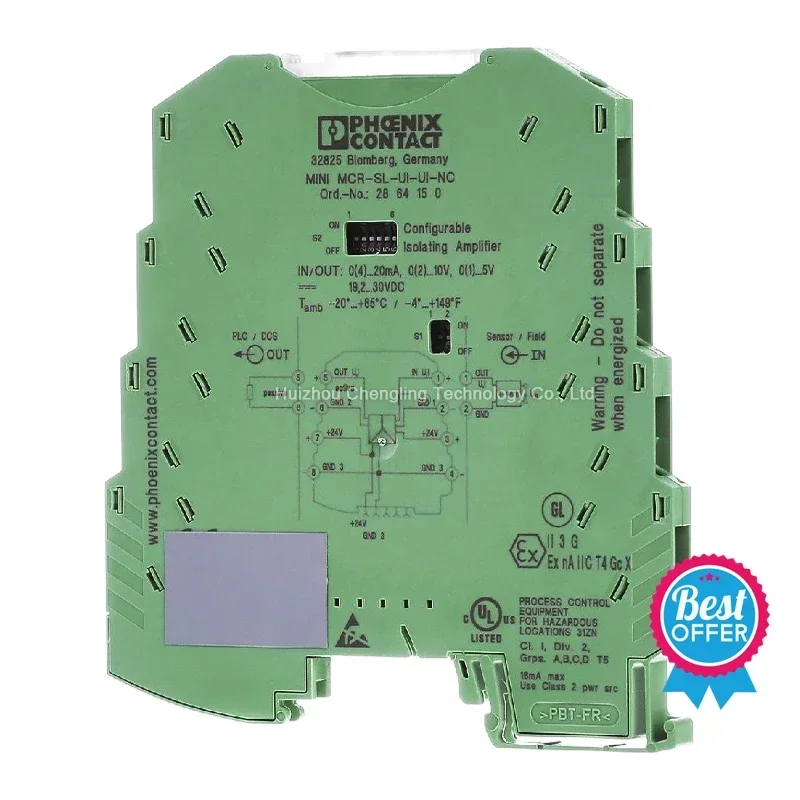 Phoenix 3-way isolation amplifier MINI MCR-SL-UI-UI-NC contact 2864150 MINI MCR-SL-UI-UI-NC