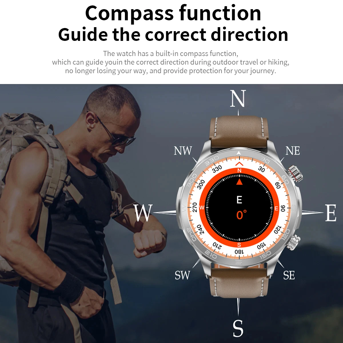 2024 New For Xiaomi Smart Watch Men BluetoothCall Sport Health Watch IP67 Waterproof 1.53 inch Full Touch Screen GPS Track Clock