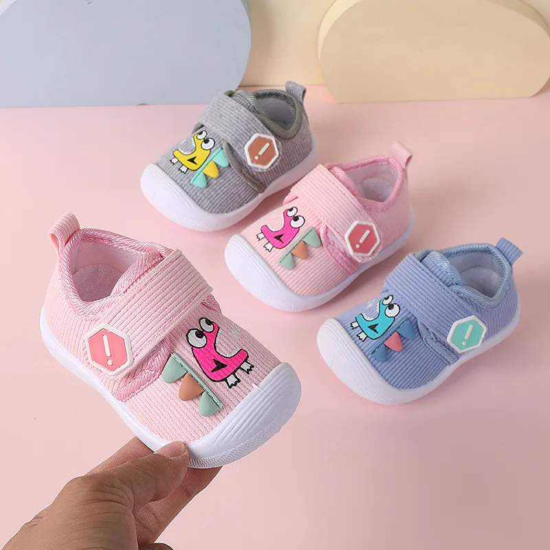 Zapatos de suela suave para bebé, Zapatillas de lona para niño y niña de 0 a 2 años, novedad de otoño