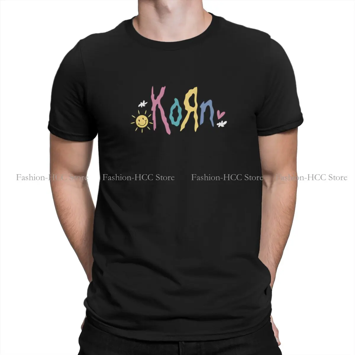 Korn It’S Ko R N N N Cake Tshirt Graphic Men Tops Vintage Alternative Summer Polyester  Streetwear Harajuku T Shirt