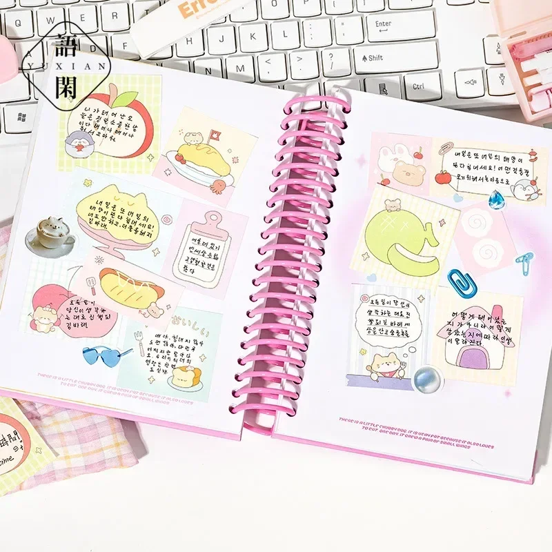 Patchwork Notebook Sweet Tea Dream Collection Series Cute Hand-painted Pattern Notebook Decoration Student Memo Message