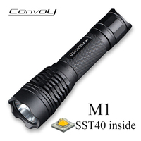 Convoy M1 Flashlight with SST40 Linterna Led Tactical Torch High Powerful Lantern 18650 Camping Fishing Working Light Latarka