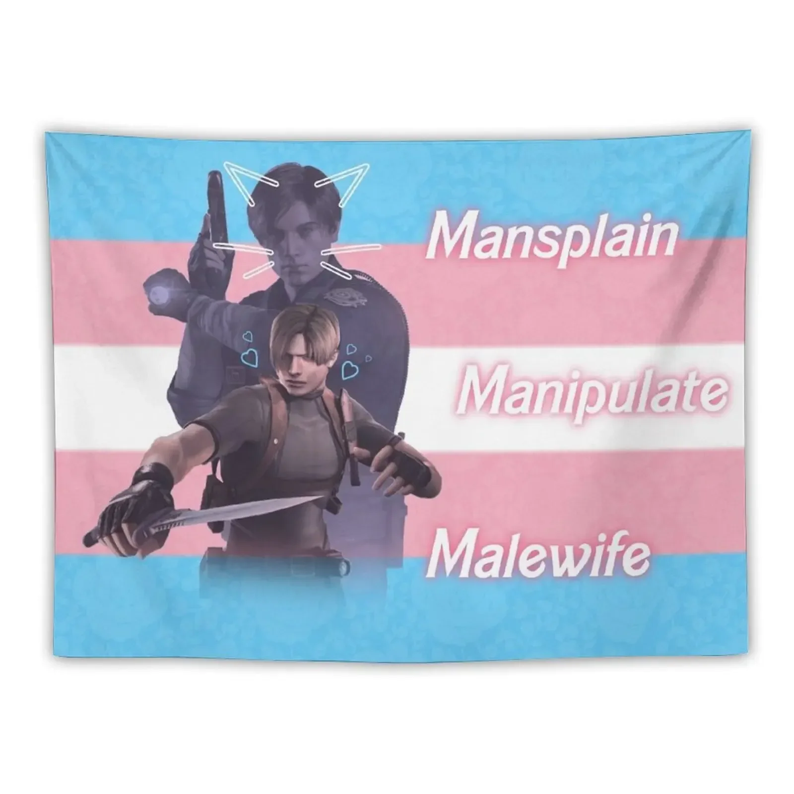 

Trans Leon Tapestry Decorative Wall Cute Decor Aesthetics For Room Custom Tapestry