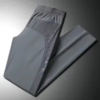 Men's Casual Ice Silk Pants Lightweight Summer 2024 New Loose-Fit Sports Trousers Suitable For Spring And Autumn