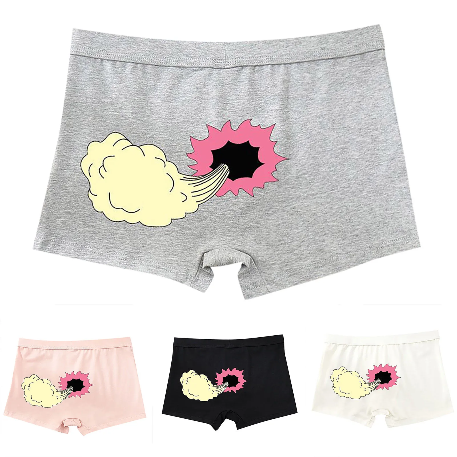 Men\'s Boxershorts funny Graphic Knickers Breathable Shorts Comfort boyshorts Novelty Bodybuilding Underware Intimates Calzones
