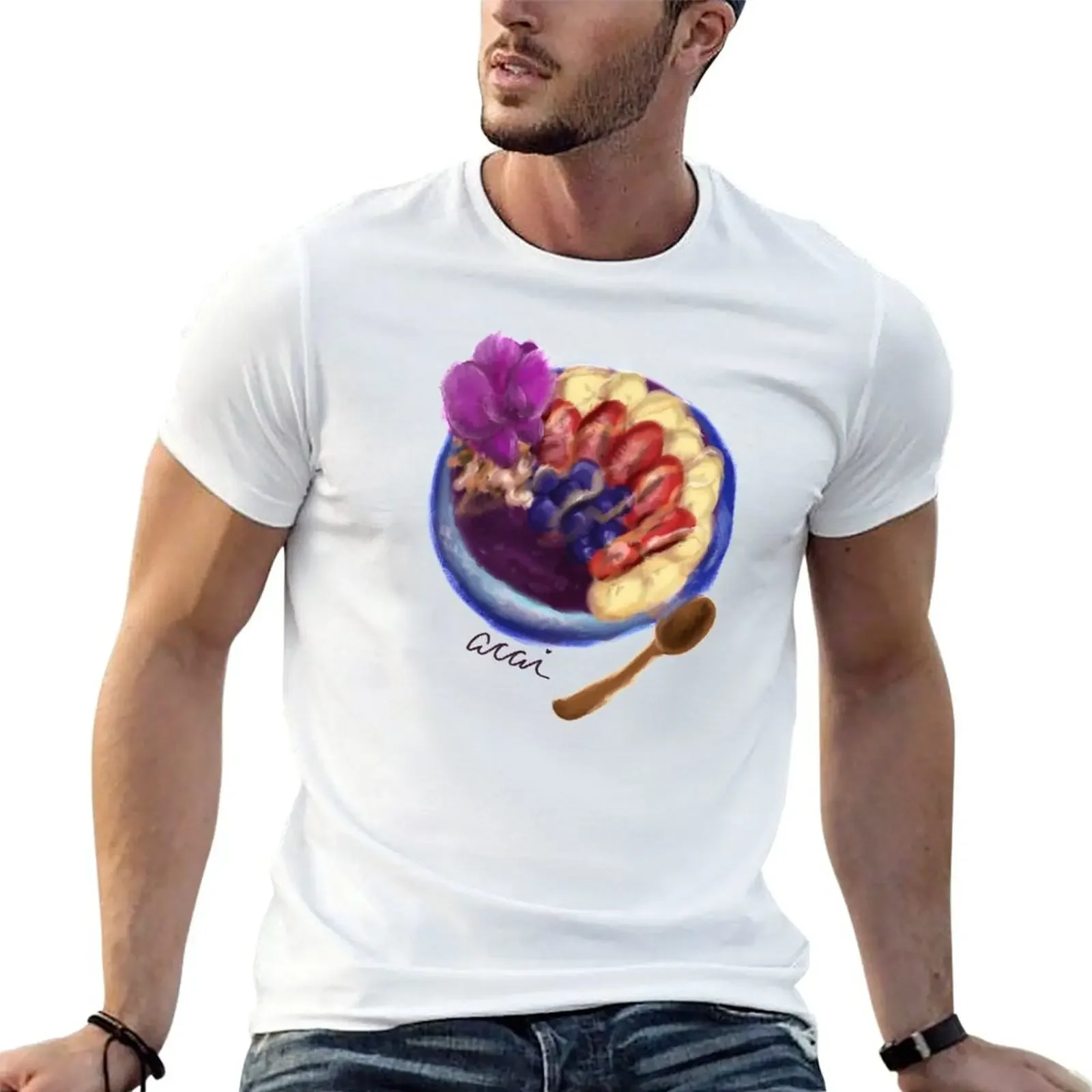 Acai Lover bowl aloha impressionist painting hawaiian healthy berries Honey delicious addictive fresh hawaii T-Shirt