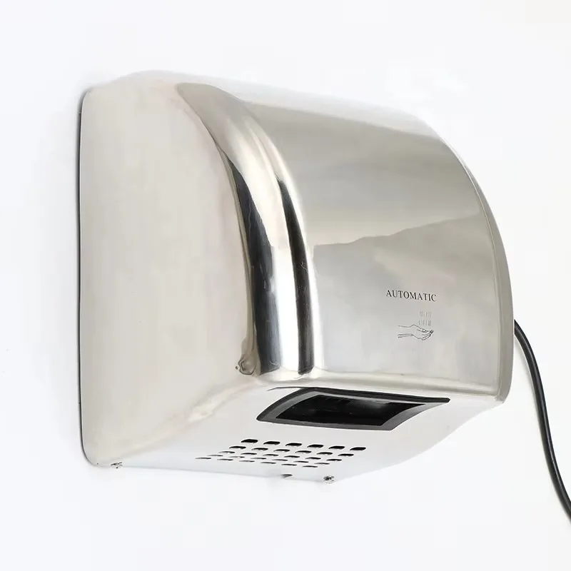 High-Speed Automatic Sensor Hand Dryer Electric Wall-Mounted Stainless Steel Household Hotel Use Touchless