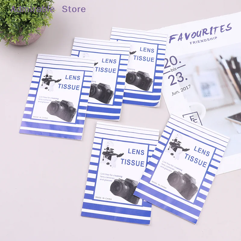 [W]50 Pcs / Lens  paper 10 * 15cm large lens wiping paper single mirror microscope