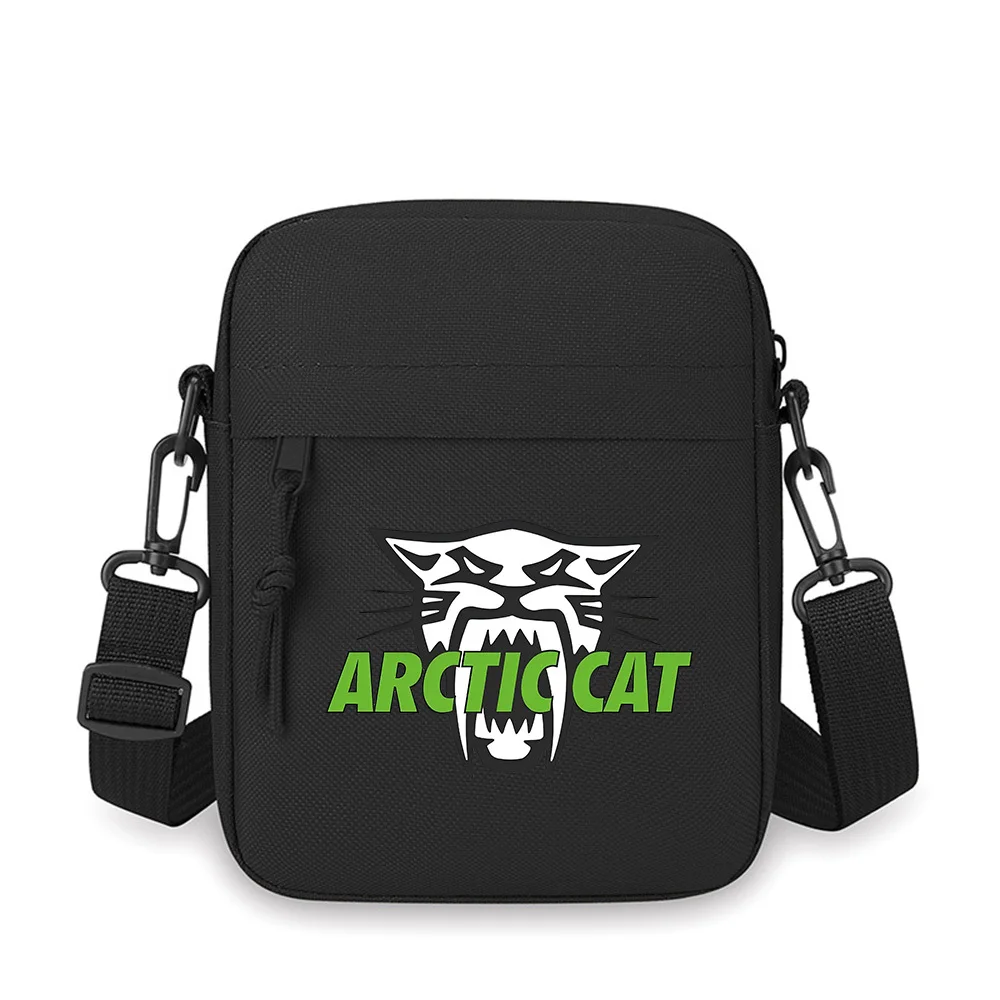 

Wild cat logo with green letters Men Crossbody Bag Single Shoulder Women Cartoon Anime Film Printing Design Unisex