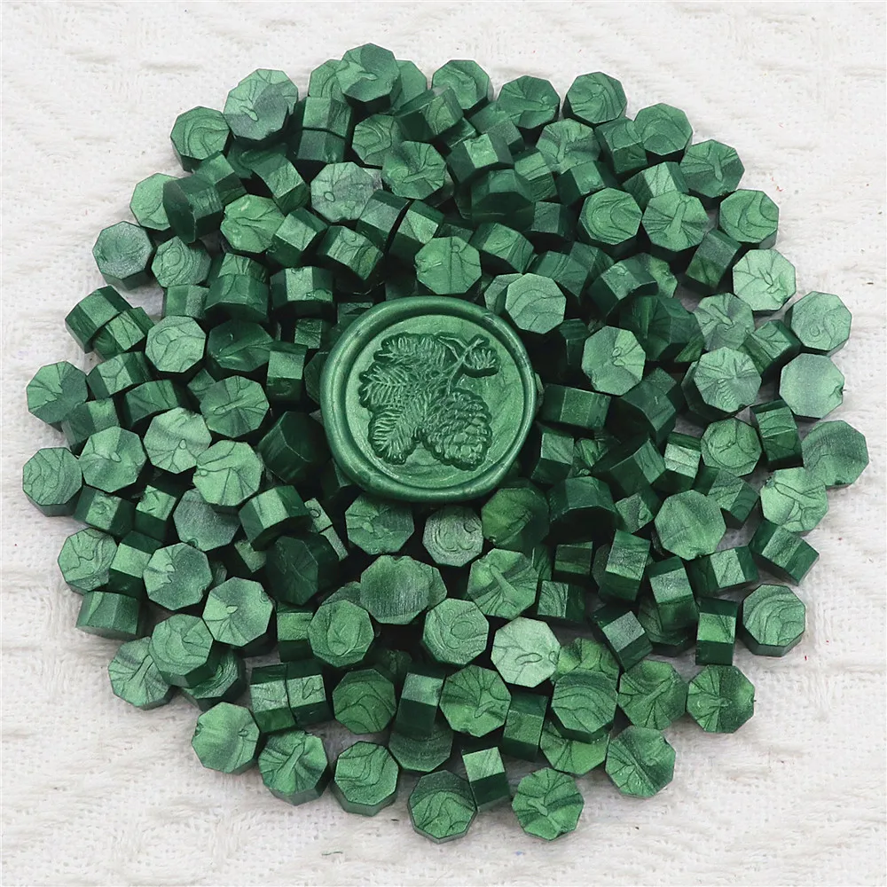 200 stks Octagon Zegellak Kralen voor Lakzegel Stempel voor Scrapbooking Kaarten Enveloppen Trouwkaarten Geschenkverpakkingen