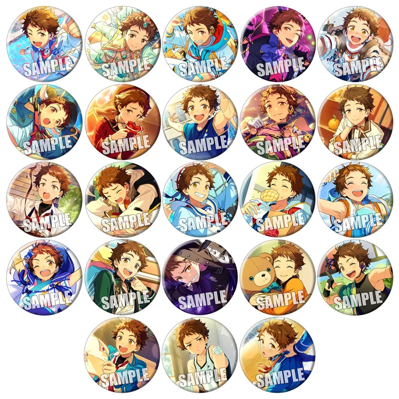 58mm Anime Tenma Mitsuru Badge Brooch Doll Game Cosplay Pin Button Toy for Accessories Gift