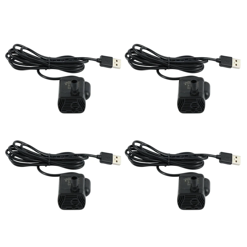 

ABFT-4X Ultra-Quiet Mini Brushless USB Water Pump 5V 70Cm Submersible Fountain Aquarium Circulating
