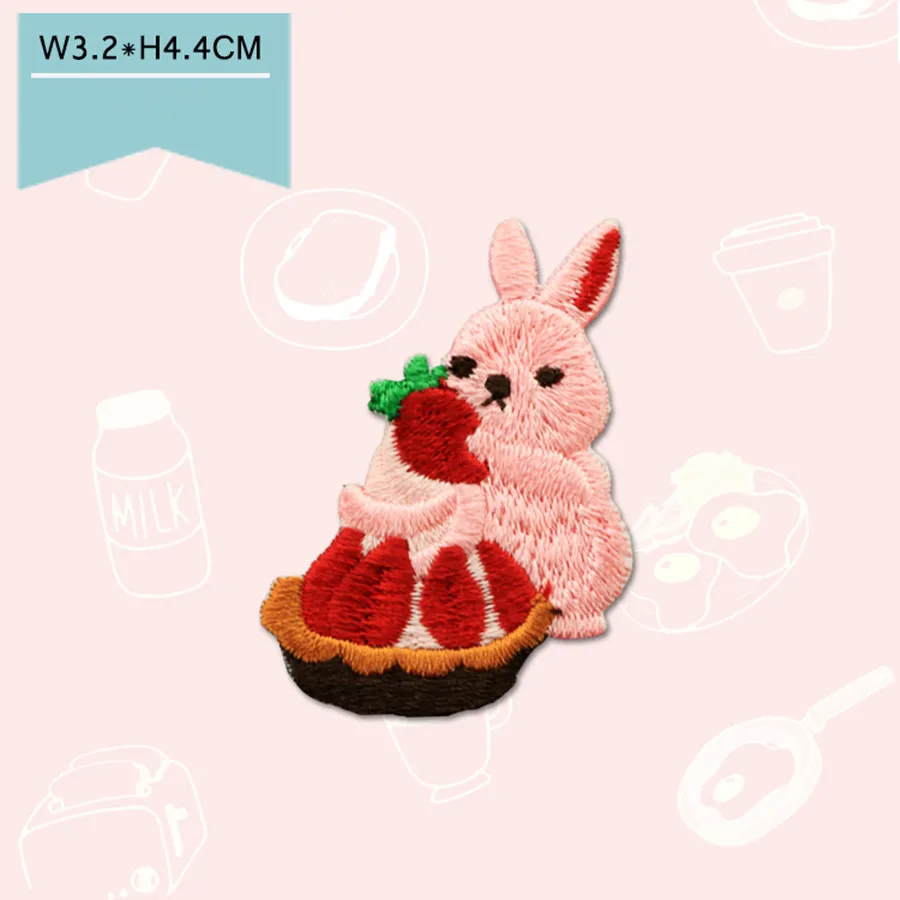 AHYONNIEX 1PC Kawaii sowa zwierząt haftowane naprasowanka na koszulkę moda naklejki koszula tkanina patchworkowa DIY dekoracji