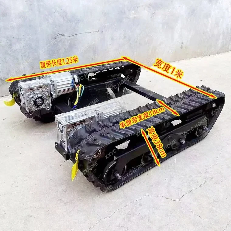 Dual motor drive crawler truck chassis plus remote control creeper all-terrain hill climbing king