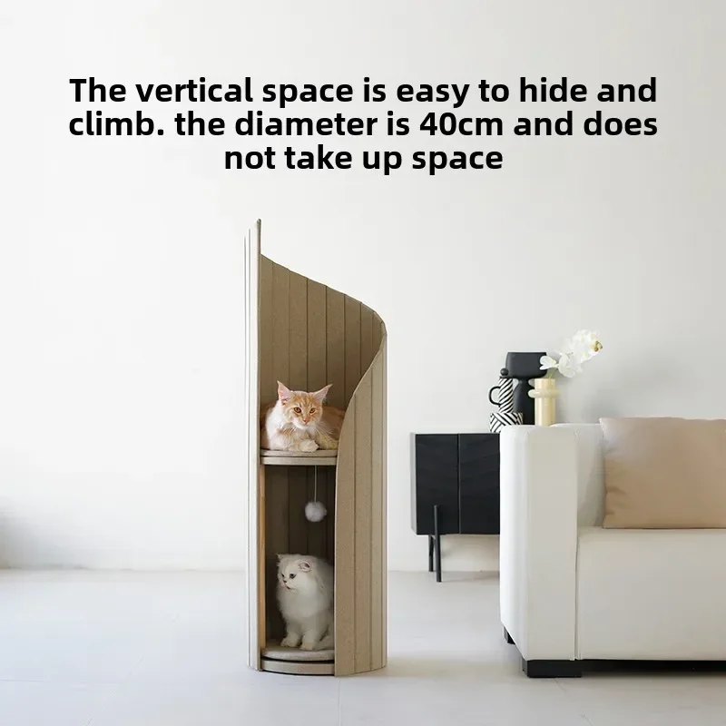 Cat Tree House Cat Climbing Frame All-season Cat House Mat Beds Pet Furniture Pet Supplies Pet Jumping Platform Bunk Beds view 3
