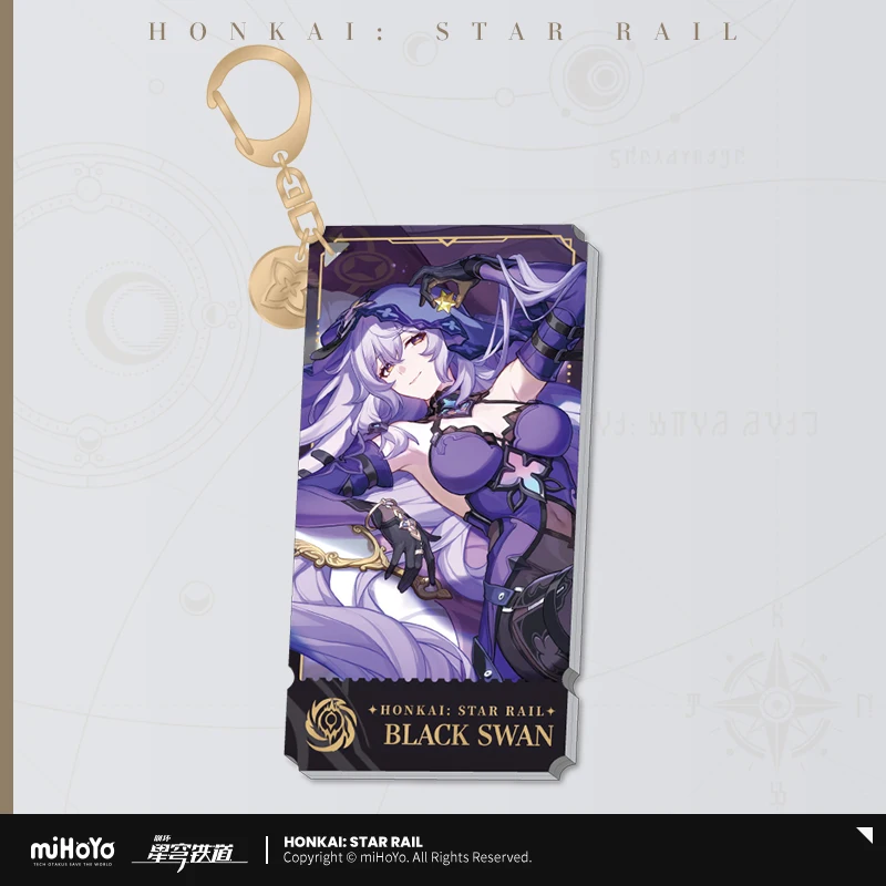 Original Honkai Star Rail Peripherals Painting series acrylic pendants Himeko Dan Heng March 7th Gepard Landau Brand New Genuine