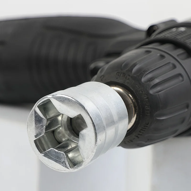 Hochleistungs-Anhänger-Wagenheber-Bohrer-Adapter aus Stahl, elektrischer Aufsatz für die Nivellierung von Booten und Wohnmobile, schnelle Installation, stabiler Notfall-Werkzeugsatz – Detail 6