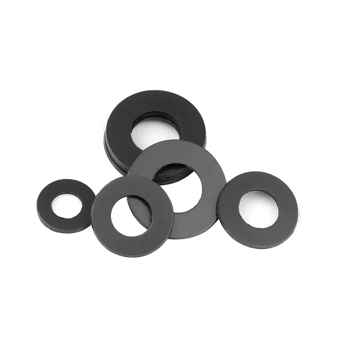 Graphite Nylon Insulated Wear-Resistant Circular Ultra-Thin Self-Lubricating Washer/Gasket M2M3M4M5M6M8M10M12M16M20