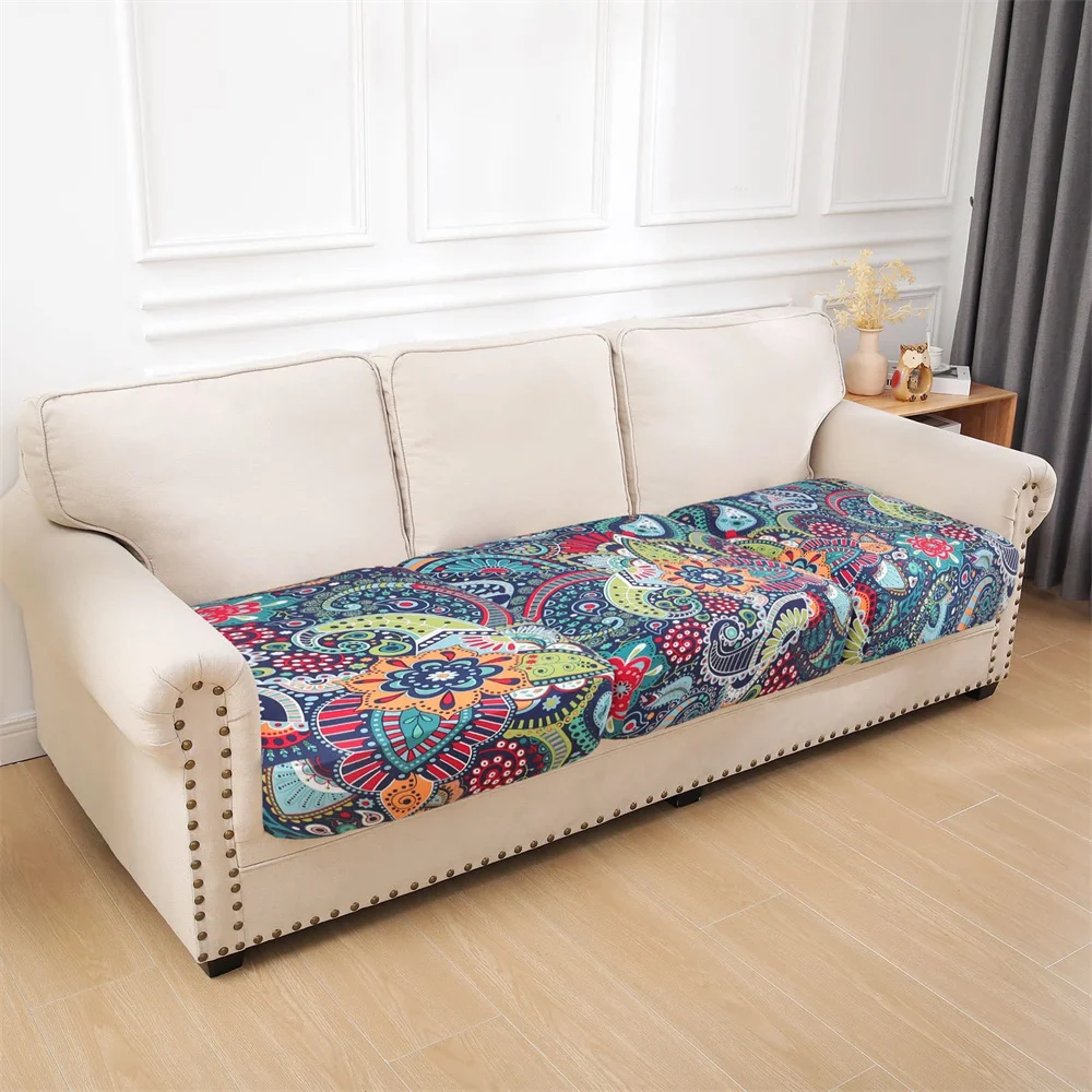 Homaxy Printed Sofa Cover Elastic Cushion Cover For Living Room Pet Mat Chair Cover Furnitur Protector Bottom Full Couch Cover