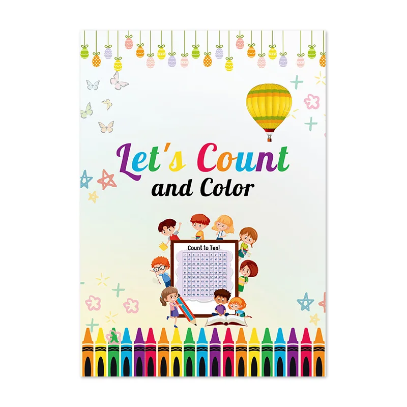 

Bview Art Number Coloring Book: Learn Counting Through Coloring for Toddlers