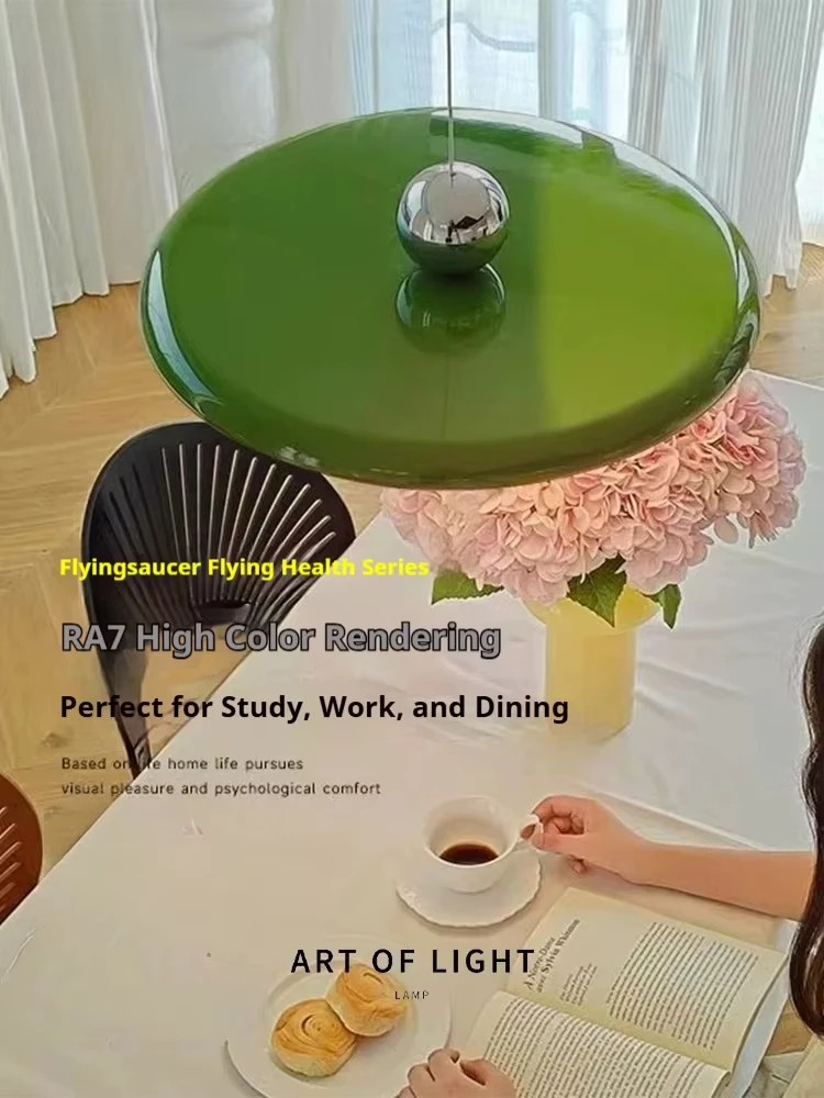 Nordic Minimalist Home Decor Restaurant Led Pendant Light Rocker Arm Dining Room Bar Table Lamp Ufo Living Room Lighting Fixture