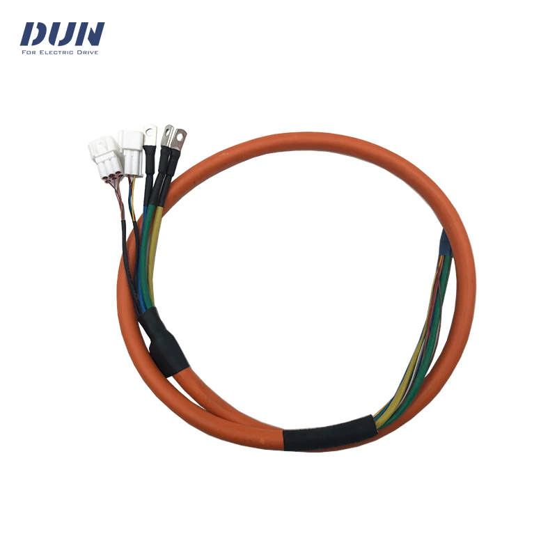 

6mm² 8mm² 10mm² 16mm² Waterproof 800W 1KW 2KW 3KW 4KW 6KW 8KW Spoke Wheel Hub Motor Cable With Hall Sensor Connector 1.4 Meters