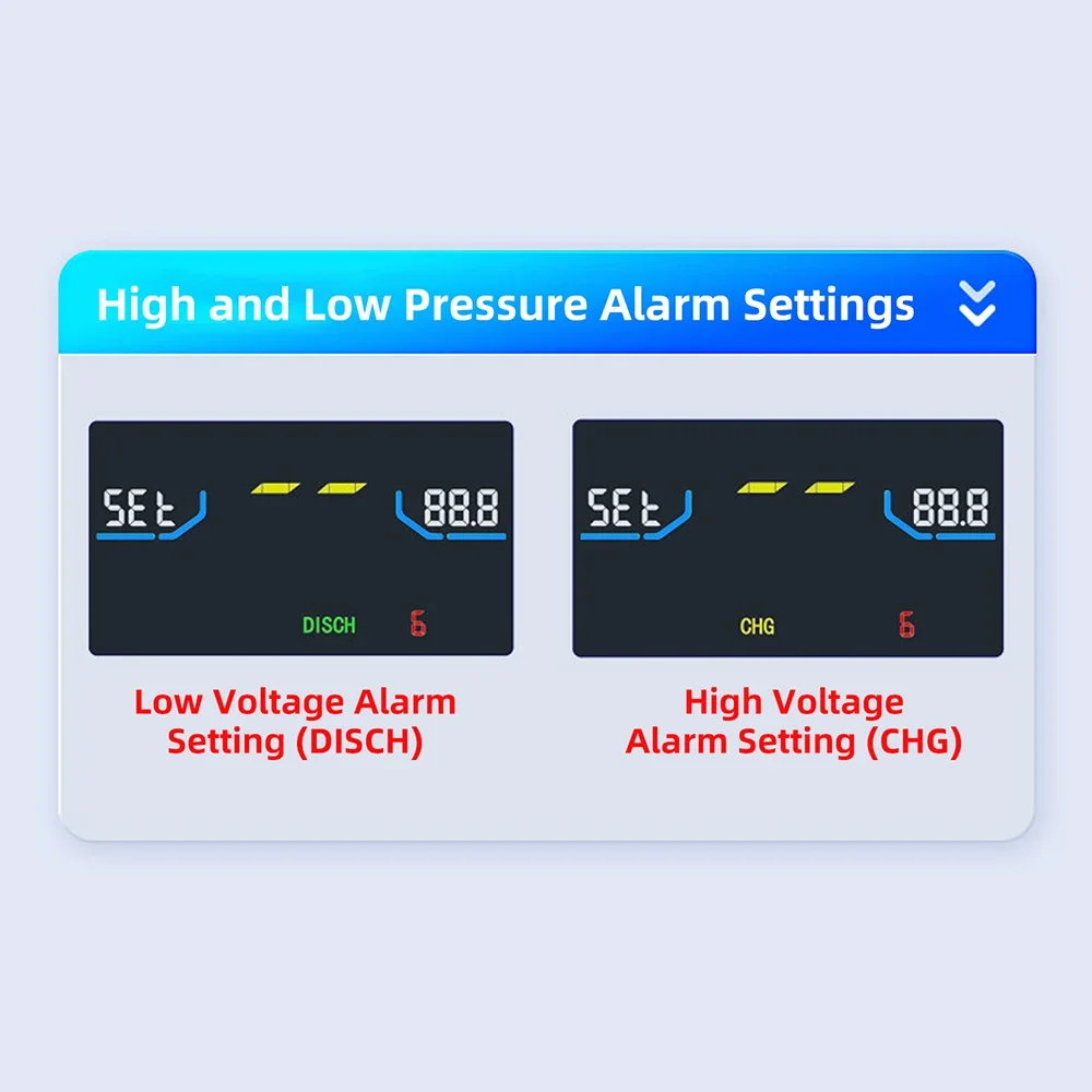 Digitales Lithium-Batterie-Voltmeter mit LCD-Display, 7-100V Weitbereich für Elektrofahrzeuge und Kraftwerke – Detail 4