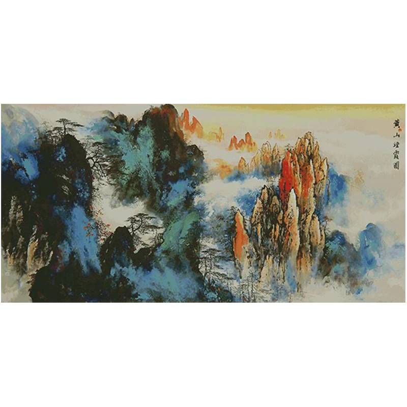 

FJ297 Наборы для вышивки крестом Вышивка крестиком Полный набор Иглы Искусство и ремесло Хобби DIY Рукоделие 18CT 14CT Упаковка