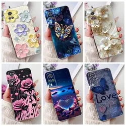 For Vivo Y33s Y21 2021 Y21A S G Y31 Y33 Y53s Y51 Y51a Y73 4G Y03 Y18 Y28 Phone Case Soft Silicone TPU Butterfly Flower Covers