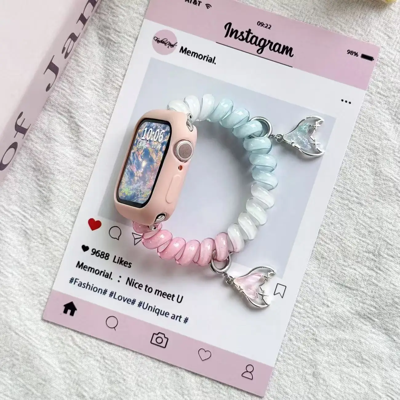 Elastic Strap for Apple watch Band 44mm 42mm 41mm 40 45 46 49mm replacement belt bracelet correa iWatch series SE 6 7 8 9 10 11