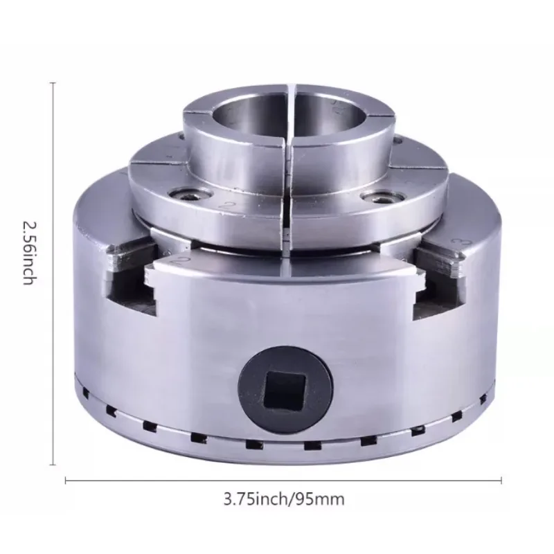 KP96 4-Jaw Self-Centering Wood Chuck - M33 Thread Lathe Chuck Set for Woodturning Bowls & Cups