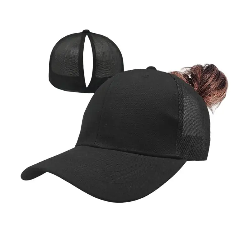 652F قبعة عصرية كاجوال بقفل مغناطيسي مع تصميم فتحة وصول ذيل الحصان #1