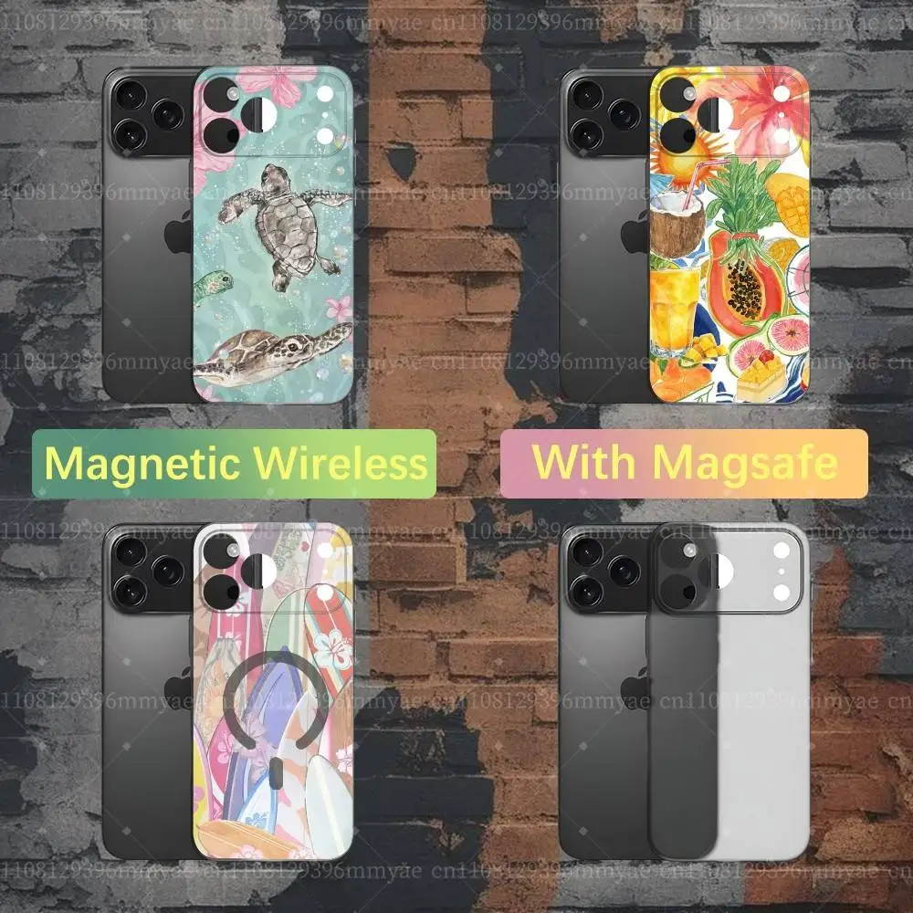 Ocean Seaside Summer Phone Case For iPhone 18,17,16,15,14,13,12,X,XS,Pro,Max,Plus,E,Air,Mini with Magsafe Magnetic TPU