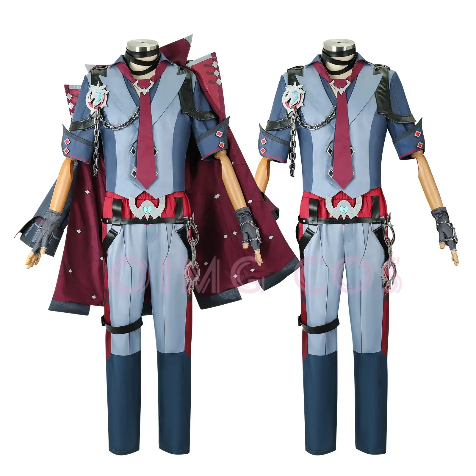 Genshin Impact Wriothesley Cosplay Costume Uniform Wig Cosplay Chinese  Anime Style Men Game Halloween Costumes view 3