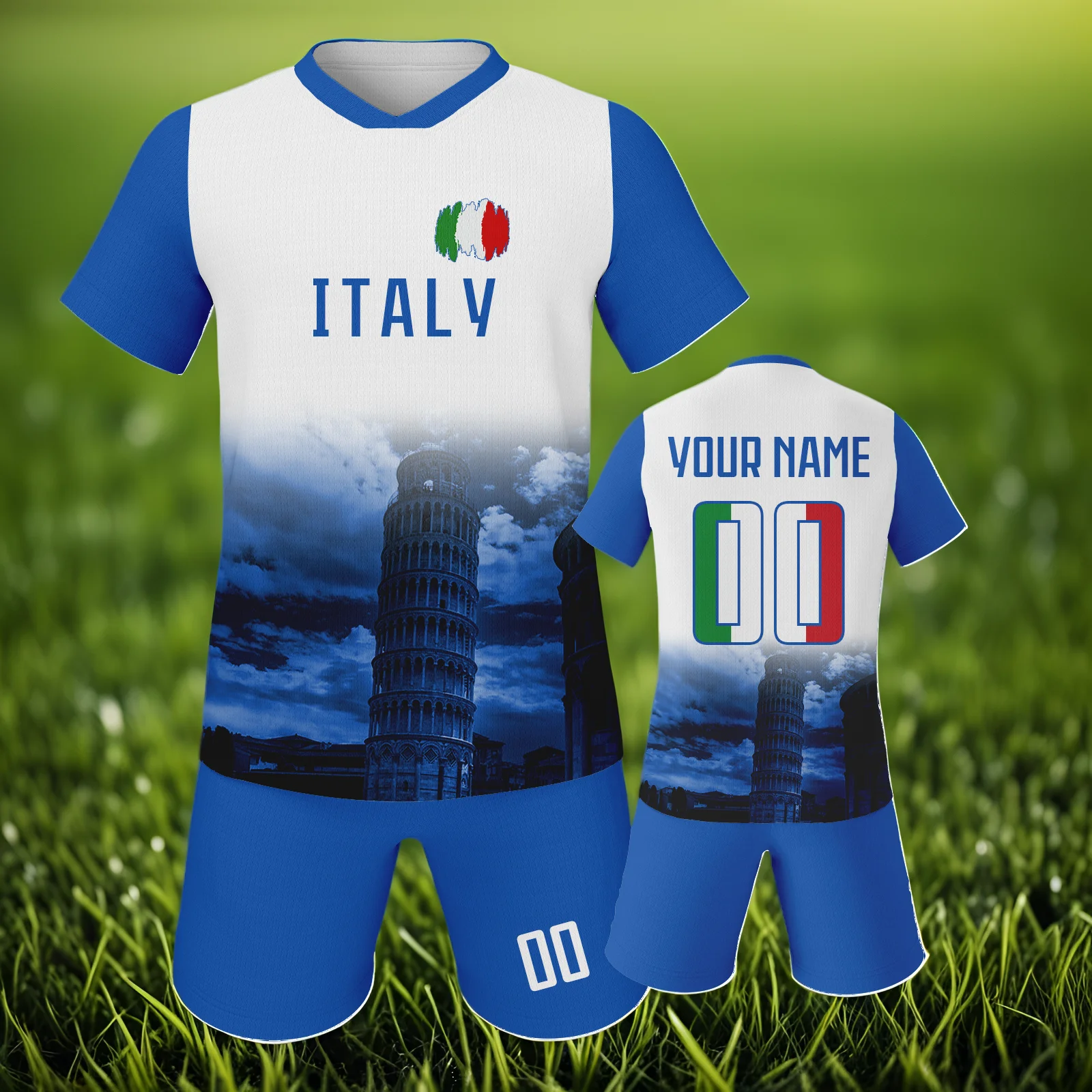 Costume de Sport pour enfants, maillots de Football, sweat-shirt de Football pour enfants, numéro et nom, short d'entraînement personnalisé en italie, survêtement pour filles