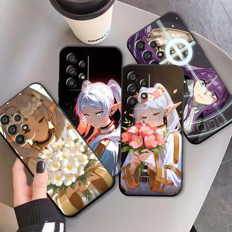 

Frieren Beyond Journeys End For Samsung A73 A72 A71 A55 A54 A53 A52 A51 A13 A22 A16 A15 A05s A14 A05 A06 5G Black Phone Case