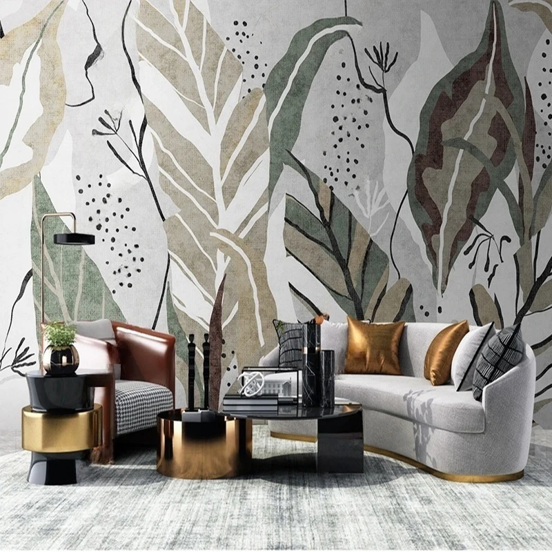 MU7671 3D 사진 벽화 벽 중국 스타일 푸른 꽃과 새 세심한 그림 벽지 Papel De Parede Tapety Fresco Art