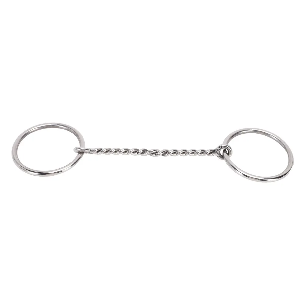 Stainless Steel Professional Snaffle Bit 295MM Rust Resistant Horse Mouth Bit Smooth Sliding Action Lightweight