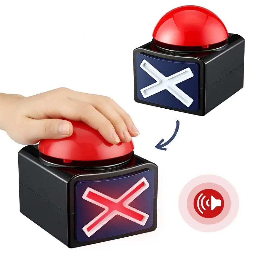 New ABS Game Answer Buzzer Trivia Quiz with Sound Light Talent Buzzer Sounding Toy Alarm Button