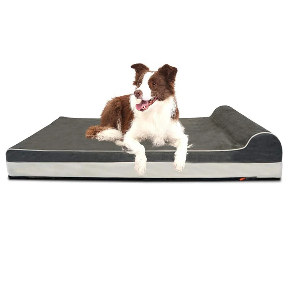 Orthopedic Memory Foam Extra Large Dog Bed with Pillow Memory Foam Pet Bed Orthopedic Dog Bed