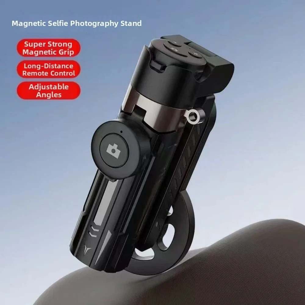 Phone Stand Magnetic Pocket Selfie Stick Portable Mini Phone Tripod 360 Rotation Multifunctional Bluetooth Selfie Stick Filming