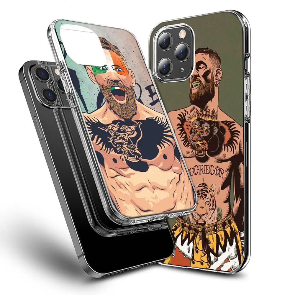 Conor Mcgregor The King Phone Case For Apple Iphone 15+ 14 Plus Fundas 16 Pro Max Capa 12 13 Mini Coque 11 Pro Cover Shell TPU C