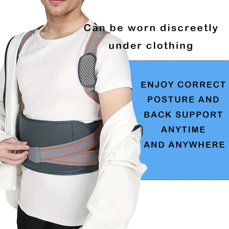 قطعة واحدة من MuqiNush لتصحيح وضعية الظهر وكتف مسامي لتحسين وضعية الجسم مناسبة لتعلم مكتب تدريب اللياقة البدنية #6