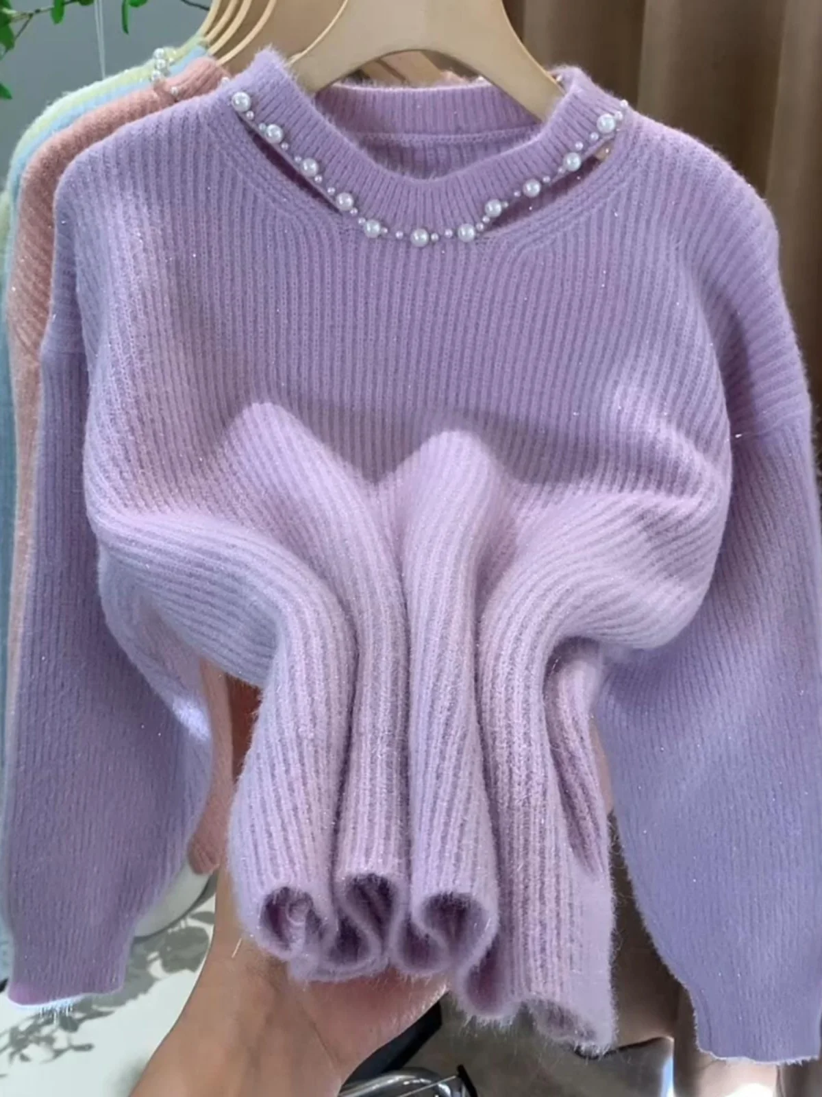 

Женский вязаный свитер Thiened с вырезами, осень-зима, новый удобный мягкий базовый слой, топ Turtlene Long Sve